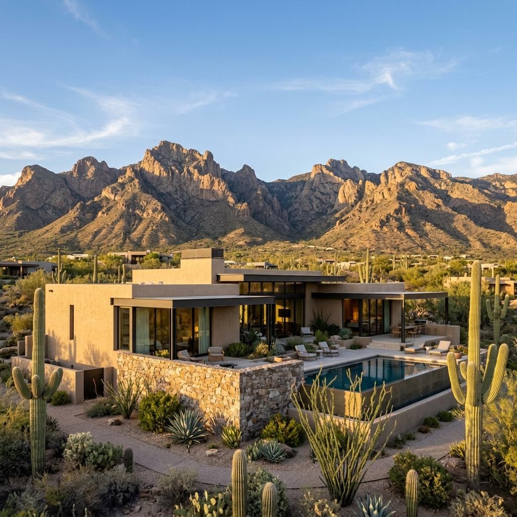 Painted home in Catalina Foothills (Tucson)